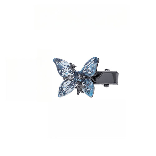 Bliss Fly Mirage Butterfly Barrette, Resin, Cubic Zirconia and Copper