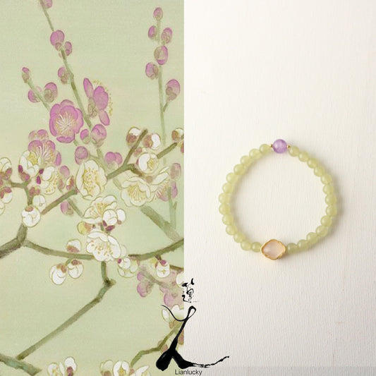 New arrivals New Chinese Style Green Quartz Ice-Like Handcrafted Bracelet | Perfect Birthday Gift