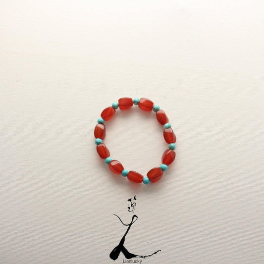 New arrivals Natural Stone Beaded Agate Red Bracelet