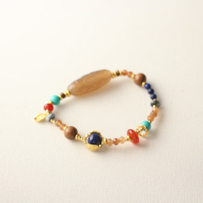 New arrivals Colorful Natural Stone Multi-Style Beaded Lapis Lazuli Necklace & Bracelet