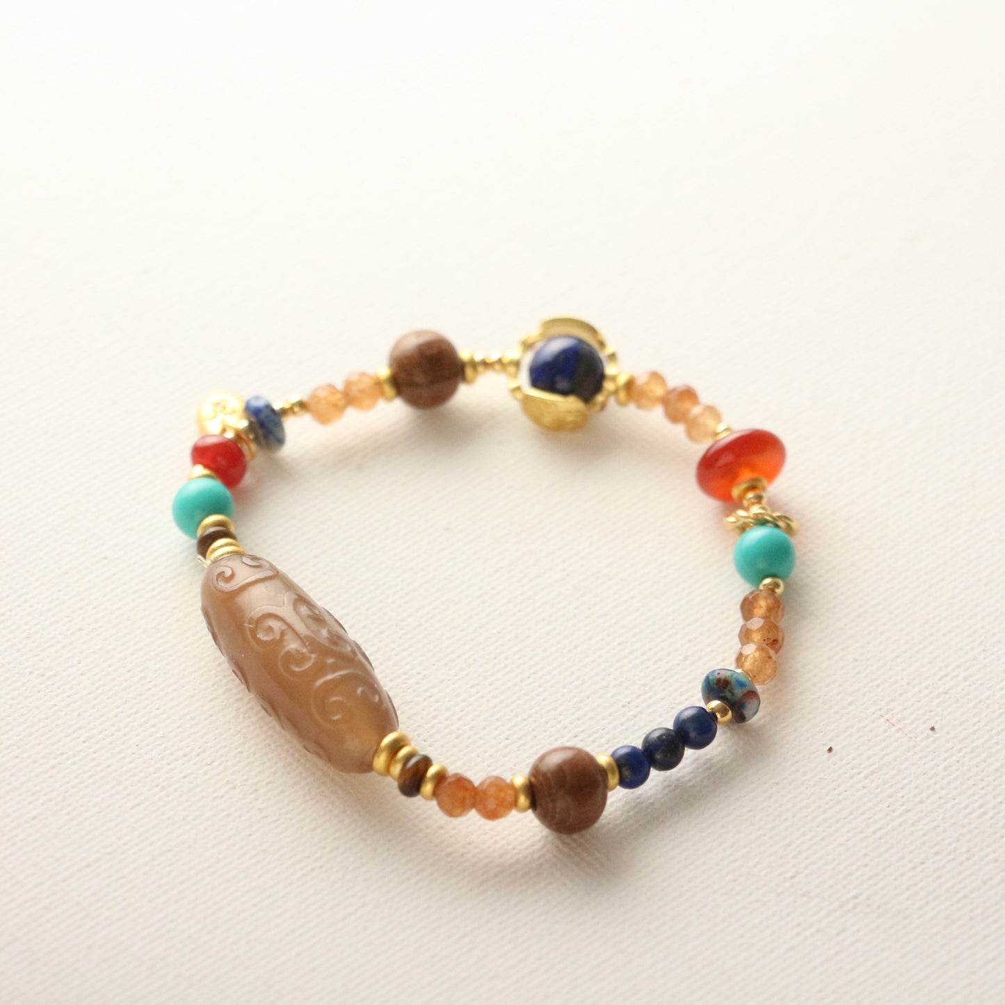 New arrivals Colorful Natural Stone Multi-Style Beaded Lapis Lazuli Necklace & Bracelet