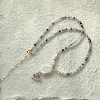 Aerial Garden Series – Unique Vintage Amethyst Gemstone Beaded Necklace & Bracelet Set