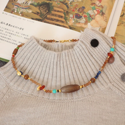 New arrivals Colorful Natural Stone Multi-Style Beaded Lapis Lazuli Necklace & Bracelet