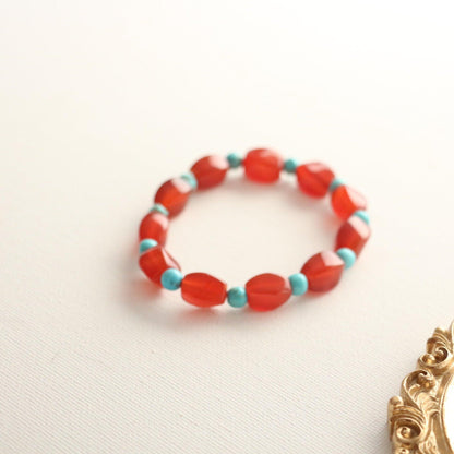 New arrivals Natural Stone Beaded Agate Red Bracelet